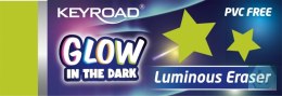 Gumka do ścierania KEYROAD Luminous, fluorescencyjna, pakowane na displayu, mix kolorów