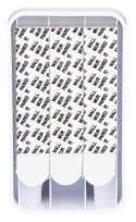 Haczyk COMMAND™ (17011FESIP), XL do ciężkich przedmiotów do 6,8kg, 1 haczyk + 3 paski, biały
