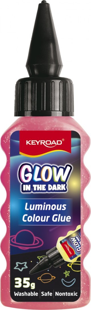 Klej w płynie KEYROAD Luminous, fluorescencyjny, pakowane na displayu, mix kolorów