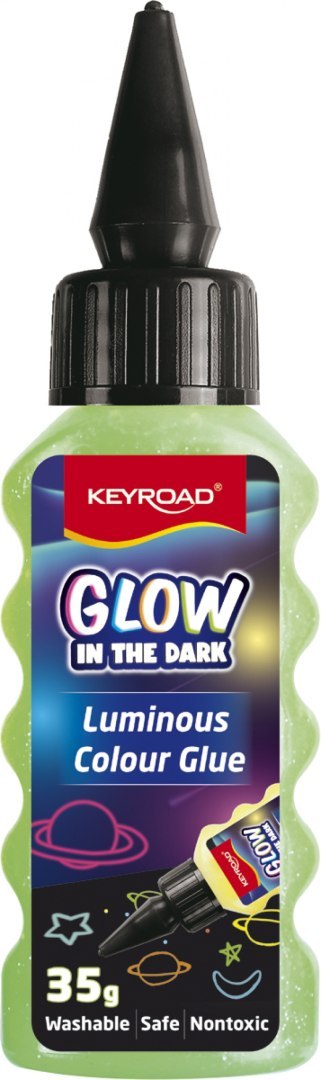 Klej w płynie KEYROAD Luminous, fluorescencyjny, pakowane na displayu, mix kolorów