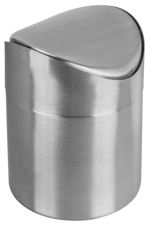 Kosz na śmieci stołowy DONAU PROFESSIONAL, 1,5l, srebrny mat