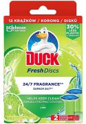 Krążki żelowe do toalet DUCK Fresh Discs Lime, wkład uzupełniający, 12szt.
