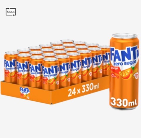 Napój FANTA ZERO 0.33L PUSZKA (24szt.) KAUCJA
