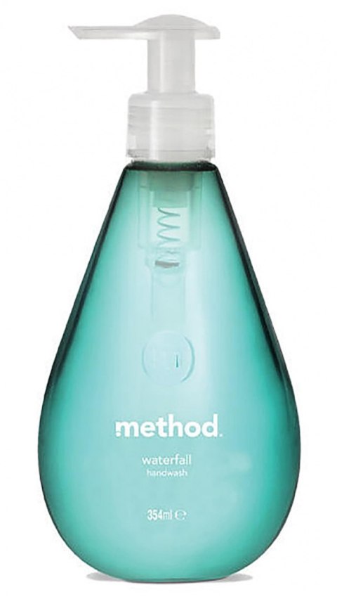 Płyn do mycia rąk METHOD Waterfall, butelka z pompką, 354ml, turkusowy