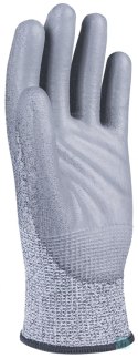 Rękawice antyprzecięciowe DONAU SAFETY DS-PU Anti-Cut C, rozm. 7, jasnoszary