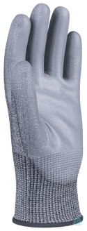 Rękawice antyprzecięciowe DONAU SAFETY DS-PU Anti-Cut D, rozm. 10, ciemnoszary