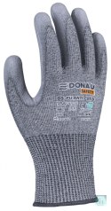 Rękawice antyprzecięciowe DONAU SAFETY DS-PU Anti-Cut D, rozm. 9, ciemnoszary