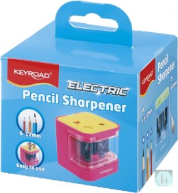 Temperówka elektryczna KEYROAD, USB, podwójna, w pudełku, mix kolorów