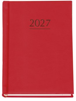 Terminarz MARTA B6 2027, czerwony 120x165mm, kalendarz 1 tydzień na 2 stronach, Michalczyk i Prokop T-215V-C