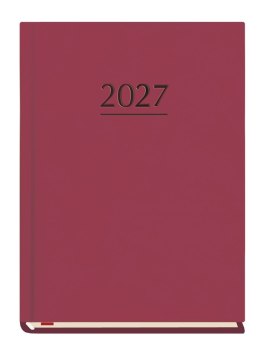 Terminarz MARTA B6 2027, wiśnia 120x165mm, kalendarz 1 tydzień na 2 stronach, Michalczyk i Prokop T-215V-W
