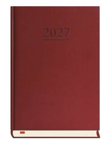 Terminarz Menadżera A5 2027, bordowy, kalendarz dzienny, Michalczyk i Prokop T-203V-B