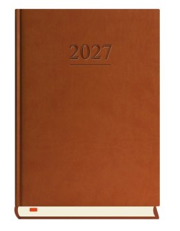 Terminarz Menadżera A5 2027, ciemno brązowy, kalendarz dzienny, Michalczyk i Prokop T-203V-S2