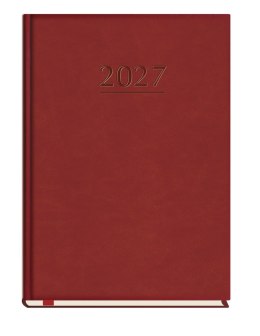 Terminarz Popularny A5 2027, bordo, kalendarz 1 tydzień na 2 stronach, Michalczyk i Prokop T-209V-B