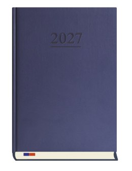 Terminarz Stacjonarny A4 2027, granatowy, kalendarz tygodniowy + strona na notatki, Michalczyk i Prokop T-229V-G