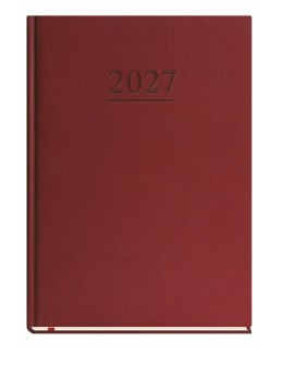 Terminarz Uniwersalny A4 2027, bordowy, kalendarz tygodniowy + strona na notatki, Michalczyk i Prokop T-218V-B
