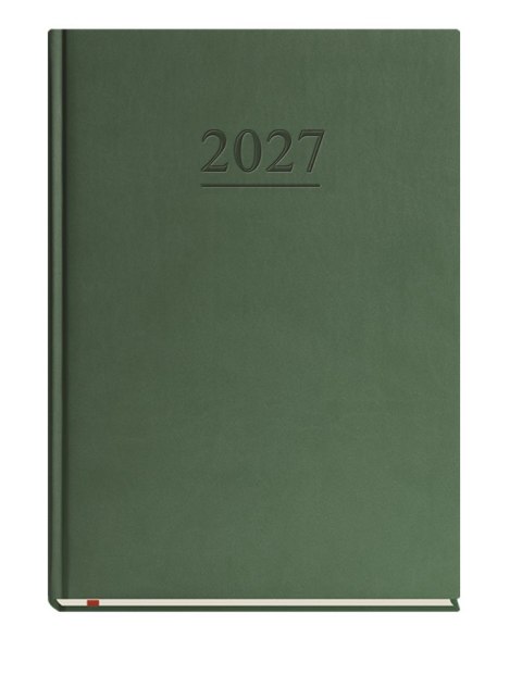 Terminarz Uniwersalny A4 2027, ciemno zielony, kalendarz tygodniowy + strona na notatki, Michalczyk i Prokop T-218V-Z2