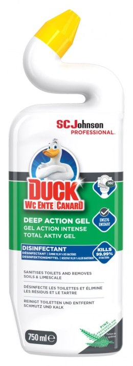 Żel do czyszczenia toalet DUCK Deep Action Pine, 750ml