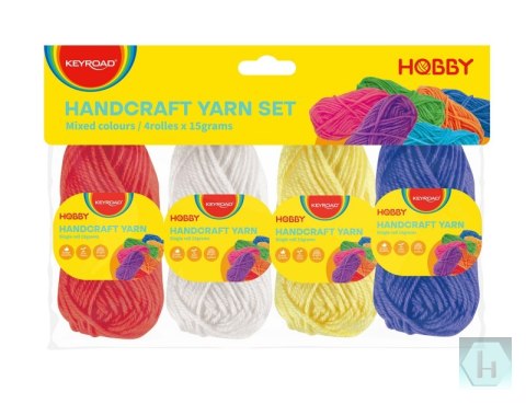 Zestaw włóczek KEYROAD, 4 x 15g, mix kolorów