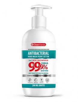 Antybakteryjne mydło w płynie CLEANHANDS, 300ml + 200ml