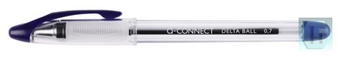 Długopis Q-CONNECT Delta, z wymiennym wkładem, 0,7mm, niebieski