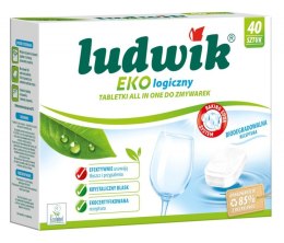 Ekologiczne tabletki do zmywarek All in 1 LUDWIK, 40 szt.