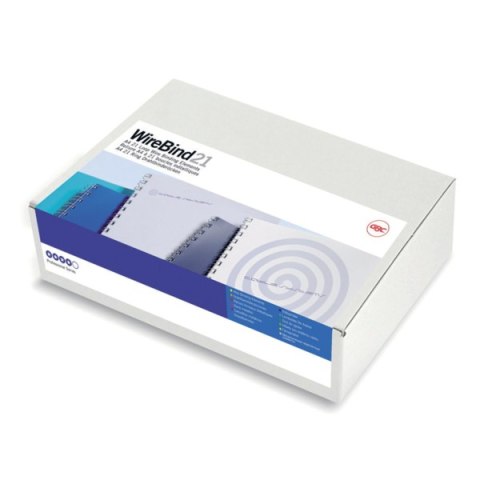 Grzbiety drutowe GBC A4 21L 12mm czarne (100szt) IB165320