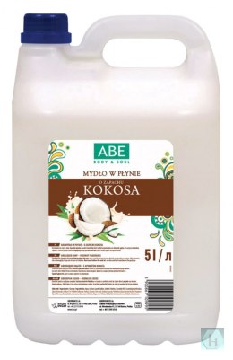 Mydło w płynie ABE, 5l, kokos