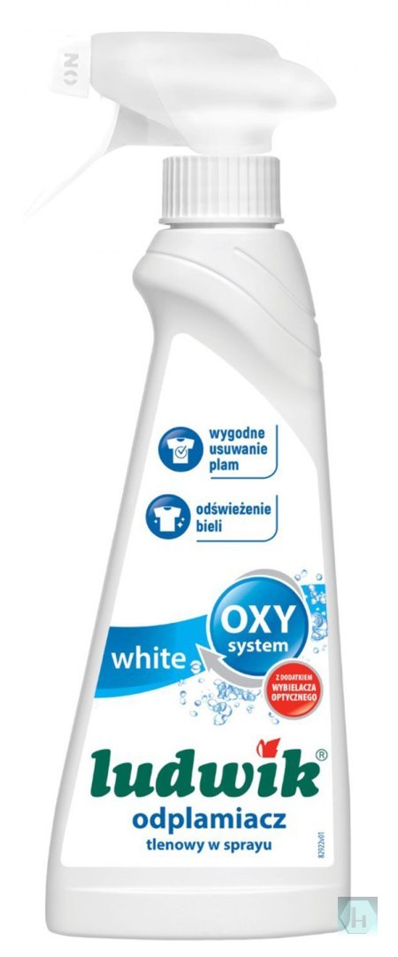 Odplamiacz tlenowy w sprayu do tkanin białych LUDWIK, 250ml
