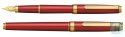 Pióro wieczne Platinum BISO Flame Red F, w pudełku, czerwone