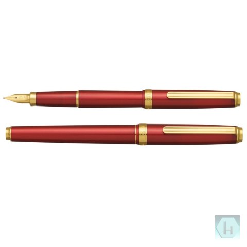 Pióro wieczne Platinum BISO Flame Red F, w pudełku, czerwone