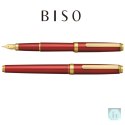 Pióro wieczne Platinum BISO Flame Red F, w pudełku, czerwone