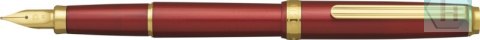 Pióro wieczne Platinum BISO Flame Red F, w pudełku, czerwone