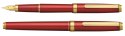 Pióro wieczne Platinum BISO Flame Red M, w pudełku, czerwone