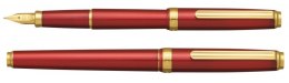 Pióro wieczne Platinum BISO Flame Red M, w pudełku, czerwone