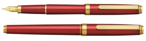 Pióro wieczne Platinum BISO Flame Red M, w pudełku, czerwone