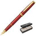 Pióro wieczne Platinum BISO Flame Red M, w pudełku, czerwone
