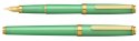 Pióro wieczne Platinum BISO Mint Green F, zielone