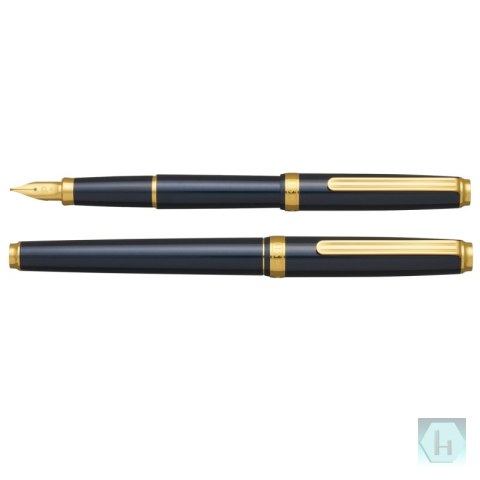 Pióro wieczne Platinum BISO Nebula Black F, w pudełku, czarne