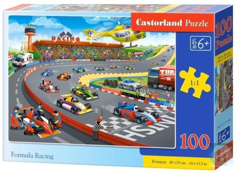 Puzzle 100-el. Formula Racing B-111046, Castorland