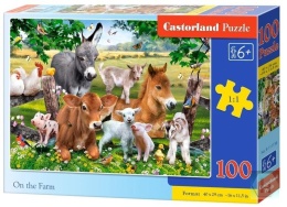 Puzzle 100-el. On the Farm (W gospodarstwie) B-111138, Castorland