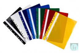 Skoroszyt DOTTS A4 twardy wpinany żółty (10szt) SH-DOT-01-04