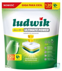 Tabletki do zmywarek All in 1 Ultimate Power LUDWIK, 120 szt., lemon