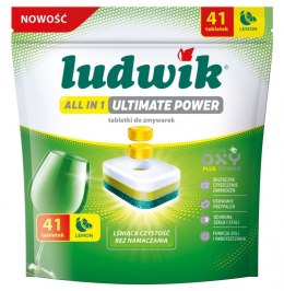 Tabletki do zmywarek All in 1 Ultimate Power LUDWIK, 41 szt., lemon