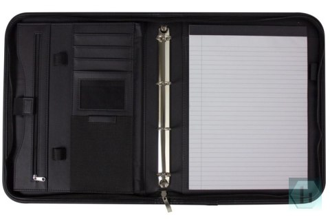 Teczka konferencyjna DONAU, aktówka A4, 4R, 27,5×34,5cm, czarna