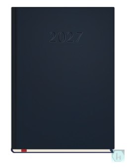Terminarz Popularny A5 2027, granat, kalendarz 1 tydzień na 2 stronach, Michalczyk i Prokop T-209V-G