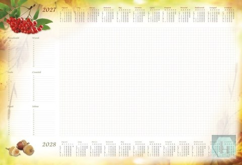 Terminarz planer B3 z listwą 2027, Jarzębina, Michalczyk i Prokop T-2-B3-6