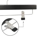 Wieszak na spodnie drewniany DONAU HOME, 35x17x1,2cm, 10 szt., czarny