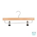 Wieszak na spodnie drewniany DONAU HOME, 35x17x1,2cm, 10 szt., naturalny