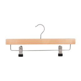 Wieszak na spodnie drewniany DONAU HOME, 35x17x1,2cm, 10 szt., naturalny