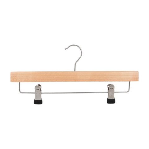 Wieszak na spodnie drewniany DONAU HOME, 35x17x1,2cm, 10 szt., naturalny